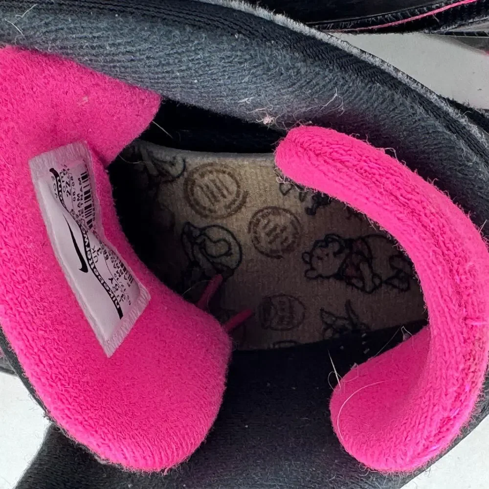 Nike Stasis ACG‎ High Sneakers Youth Size 3.5 Black Pink Logo Lace Up 685610-002